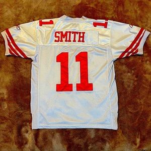 Alex Smith #11 NFL SF 49ers White Jersey (M)